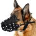 Collardirect muzzle for dogs German Shepherd Dalmatian Doberman Setter Leather basket medium -sized large races black brown (m black) medium (1 piece) black
