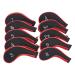 Sword &Shield sports Neoprene Zipper Golf Club Iron Head Covers Iron Covers 10pcs/Set Red&Black