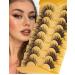 Goddenus False Cat Eye Manga Lashes - Natural Wispy Curly Mink, Fluffy CC Curl Fairy & Spikey Anime Fox Eye - 8 Pairs Pack - Buy Online on GoSupps.com
