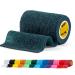 SPORTTAPE Self-Adhesive Football Sock Tape | 7.5cm x 4.5m - Dark Green | Cohesive Bandage - Pet Bandage Vet Wrap - Dogs Horses | Compression Bandage Shin Pad Tape Football Ankle Tape - Single Roll Dark Green 7.5x450 cm (Pack of 1)