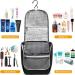 Della Gao Travel Toiletry Bag for Women Men - Water-Resistant Organizer for Makeup, Shampoo, Toiletries - Hanging Hook, Black - Buy Online on GoSupps.com
