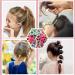 100Pcs Baby Hair Ties Set with Hair Tools and Clips for Toddler Girls - Hair Accessories Kit with Topsy Tail Tool, Duck Bill Clips, Rat Tail Comb - Type C - Buy Online on GoSupps.com