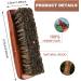 Amabro 2PCS Horsehair Shoe Shine Brushes - Leather & Suede Polish | Wood Handle for Boots, Shoes, Car Seats & More - Buy Online on GoSupps.com