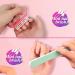 Gel Nail Polish Remover Kit - 20 Plastic Nail Clips, 550 Cotton Pads, 120ml Dispenser Bottle, 7 Nail File Grits, 2 Nail Brushes, 2 Cuticle Pushers - Buy Online on GoSupps.com