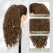 BARSDAR 18'' Claw Clip Wavy Ponytail Hair Extension - Chestnut & Chocolate Brown Mixed - Synthetic Clip in Pony Tail for Women & Girls - Daily Party Hairpiece - Buy Online on GoSupps.com