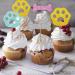 Dog Paw & Bone Cupcake Toppers Puppy Baby Shower Cupcake Toppers Puppy Themed Dessert Picks Baby Girl/Boy Birthday Party Decoration - Pink & Blue Glitter - Buy Online on GoSupps.com