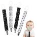 Pacifier chain cotton pacifier strap baby pacifier chains for newborn girls and boys bib triangular triangle sucker pacifier 4 pieces HB