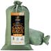 Empty Sand Bags, with Ties  Green 14" x 26" Heavy Duty Woven Polypropylene, UV Sun Protection, Dust, Water and Oil Resistant - Home and Industrial - Floods, Photography and More Bundle of 10