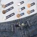 10Pcs Button Extender for Trousers Jeans - Elastic Waist Extenders for Men & Women - Adjustable Waistband Extension for Pants, Skirts, Pregnancy Trousers - Buy Online on GoSupps.com