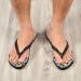 Mnsruu Halloween Damask Flower Pumpkin Flip Flops | Stylish Flip Sandals for Home Spa & Travel | XXL Size for Men & Women - Buy Online on GoSupps.com