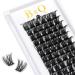 BQ lash single eyelash 72 cluster colored eyelashes individually at home cluster lashes B19 B02 B09 black eyelashes for DIY eyelash extension DIY eyelash bushes (B19 D-12mm) D-12 mm B 19