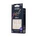 KISS Gel Fantasy Press On Nails - How Dazzling Silver Medium Square | 28 Nails Glue & Mani Kit Included - Shop Internationally - Buy Online on GoSupps.com