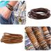 2 Rolls 3mm Flat Genuine Leather Cord for Jewelry Making and Crafts - Natural Leather Strip for Bracelets, Necklaces, Handbags - 118 inch Length - Buy Online on GoSupps.com