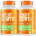 Pack of 2 Height Growth Maximizer - Made in USA - Natural Height Increase Booster & Teen Vitamins - Pills to Grow Taller at Any Age - Bone Growth Supplement for Adults & Kids 60 Count (Pack of 2)