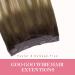 Buy GOO GOO Wire Hair Extensions - 16 Inch 95g Walnut Brown Ash Blonde Balayage Invisible Seamless Fish Line | International Shipping - Buy Online on GoSupps.com