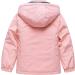 CREATMO US Girl's Waterproof Ski Jacket | Warm Winter Fleece Snow Coat | 14-16 Years | Pink - Buy Online on GoSupps.com