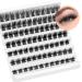 Eyelash Clusters 84Pcs DIY Lash Extenisons Wispy Individuals Lashes 12-14-16MM Mixed Length D Curl Individual Lashes DIY at Home Fluffy 5D Fluffy Lash Extensions Self Application by JIMIRE CL04
