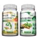 GreeNatr Premium Bundle for Holistic Well-Being: Organic Ashwagandha Capsules, with Black Pepper for Stress Relief, Plus Ginseng + Ginkgo Biloba Tablets, a Traditional Energy Booster.