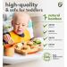 Bamboo Fox Baby & Toddler Suction Plate for Feeding | Secure Suction | Ideal for Babies 6+ Months (Fox Yellow) - Buy Online on GoSupps.com