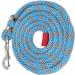 Nylon Horse Rope 8.2ft Nylon Heavy Duty Rope Lead with Alloy Hook for Horse Livestock Pet Blue Grey - Buy Online on GoSupps.com