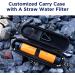 Membrane Solutions Personal Water Filter with Carry Travel Case - Portable Water Purifier for Camping, Hiking, and Emergency Preparedness - Orange - Buy Online on GoSupps.com