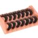 TOOCHUNAG 8D Fox Eye 18mm Fluffy False Eyelashes - 7 Pairs Natural Full Volume Faux Mink Lashes - Buy Online on GoSupps.com