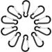 SWATOM Aluminum Carabiner Clip 1.6 Inch Black (10P/20P) - Spring Snap Hook Keyring for Keychains - Buy Online on GoSupps.com