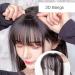 Clip in Bangs Human Hair 3D Clip in Bangs Women Girls Dome Air Bangs Hairpiece Hair Extension for Daily Wear Dating (Dark brown) - Buy Online on GoSupps.com