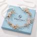 SWEETV Gold Flower-Leaf Bridal Headband | Wedding Hair Accessories for Brides - Buy Online on GoSupps.com