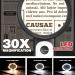 Lnchett 30X Magnifying Glass with Light | Large Reading Magnifier with 18 LED Lights | Illuminated Magnifier for Reading, Exploring, Jewelry | 3 Light Modes - Buy Online on GoSupps.com