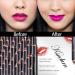Ksndurn Lip Liner Pencil Set - 12 Color Waterproof Long Lasting Lip Liners & Lipstick Combo - Buy Online on GoSupps.com
