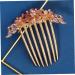 Gogogmee Opal Comb Styling Hair Clips Wedding Hair Accessories for Brides Floral Hair Clips Wedding Hair Clip Tooth Comb Hair Comb for Women Combs for Women Hair Styling Purple Alloy - Buy Online on GoSupps.com
