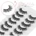 Onlyall Lashes Mink False Eyelashes Natural Wispy Lashes Soft Faux Mink Lashes Fluffy False Lashes Y25 - Buy Online on GoSupps.com