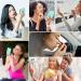 Compact LED Lighted Makeup Mirror with Mini Comb - Portable 2x Magnification Vanity Mirror for Home & Travel - Green - Buy Online on GoSupps.com