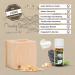 Buy Stone Pine Cube Set - Double Pack with Organic Stone Pine Oil & Shavings - 7x7x8cm | International Shipping Available - Buy Online on GoSupps.com