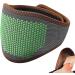 Suphyee Neck Heat Wrap - Adjustable Thermal Neck Bandage with Magnetic Fiber & Herbal Extract for Stiffness Relief - Black-Green Dot - Buy Online on GoSupps.com