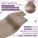 Buy Laavoo 50cm Real Hair Tape Extensions - Remy Blonde Highlights Bleached Blonde 10pcs Skin Weft - #P18/613 | Best International Shipping - Buy Online on GoSupps.com