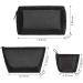 3 Pack Mesh Cosmetic Bags | Black Mesh Makeup & Pencil Cases for Travel & Office Accessories - 3 Sizes - Buy Online on GoSupps.com