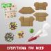 Christmas Mini Village Gingerbread House Kit - DIY Set with Candies, Fondant, Icing, Decorating Supplies, & Holiday Stickers - Buy Online on GoSupps.com