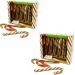 2x Candy Canes Bonds Peppermint for Christmas 12pk | Christmas Candy Canes Sweets Gift | Candy Cane Stockings | Sweets Bulk | Christmas Tree Decorations | Gingerbread House Kit | 144g