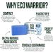Eco Warrior Blue Shampoo Bar - Vegan, Cruelty Free, Brightening & Toning Brunette Hair Shampoo | Squalane, Shea Butter, No SLS/Parabens | Eco Friendly 100g - Buy Online on GoSupps.com