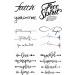 17 Designs Temporary Tattoos Boho Arrows Watercolor Bird Feather Inspirational Word Calligraphy Phrase Quote Hand Temporary Tattoo Neck Arm Chest for Women Men Adults