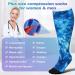 Levsox Oversize Compression Stockings for Men & Women - 15-20 mmHg Knee High Socks for Nurses & Travel - 3 Pair Blue Mix - Buy Online on GoSupps.com