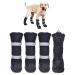 Hipaw Outdoor Dog Boots Winter Dog Shoes Nonslip for Snow Rain XL ( Insole width: 3.15" ) Black