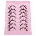 JIMIRE 6D Faux Mink Manga Cluster Lashes - Natural Wispy Fluffy Cat Eye Look, 7 Pairs Pack - Buy Online on GoSupps.com
