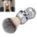 Men's Beard & Hair Shaving Brush - Creative Skeleton Handle | Professional Barber Tool & Gift for Men (Silver) - Buy Online on GoSupps.com