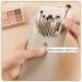 Yoezuo Make Up Brush Set 8 Pieces Eyeshadow Brush Set with PU Bag Eye Brush Makeup Brush Foundation Brush Cosmetic Brush for Eyeshadow Eyebrow Eyeliner Blending (Gold) - Buy Online on GoSupps.com