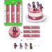 Cardasis Santoro Cake Decoration Set | Sugar Bands & Paper Figures | Perfect for Birthdays | 20cm + 3 Volume 28x5cm + 4 Figures | International Shipping Available - Buy Online on GoSupps.com