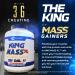 Ronnie Coleman King Mass XL Mass Gainer Protein Powder - 60g Protein, 180g Carbs, 1000+ Calories/Serving - Creatine & Glutamine - Dark Chocolate 6 lb - Buy Online on GoSupps.com