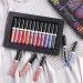 12 Colors Glitter Lip Gloss Set - Gireatick Diamond Shimmer Metallic Liquid Lipstick Kit | Long-Lasting, Waterproof, Non-Stick Cup Lip Gloss - Buy Online on GoSupps.com